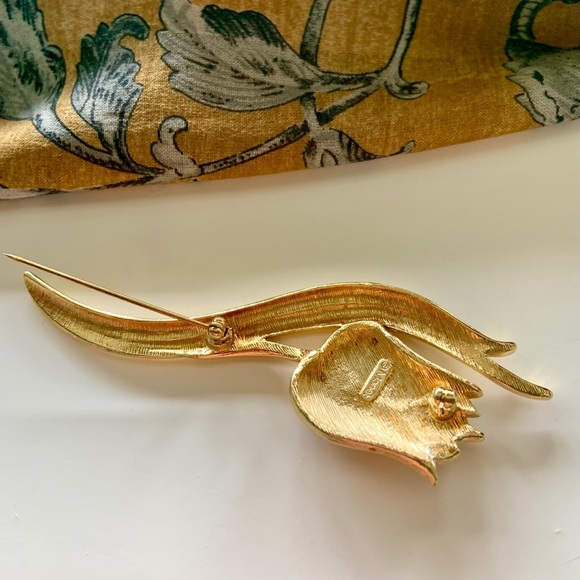 Monet vintage tulip brooch - Picture 3 of 6
